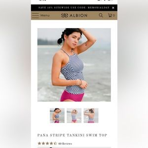 Albion cross back tankini